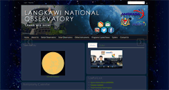 Desktop Screenshot of observatory.angkasa.gov.my